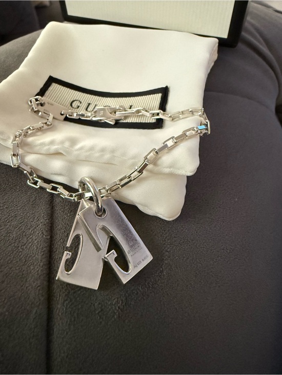 Gucci Accessories - 🔥EUC Gucci Sterling Silver Double G Stretch Charm Bracelet Italy🔥